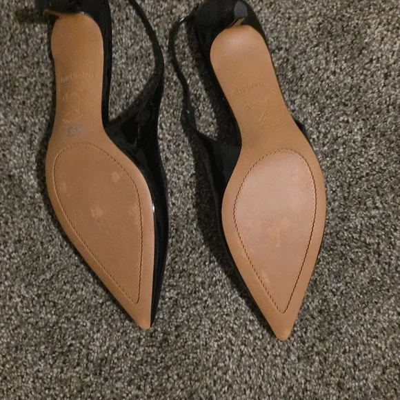Pre-loved Franco Sarto Black Kitten Heels Sz 9.5 - Picture 3 of 6